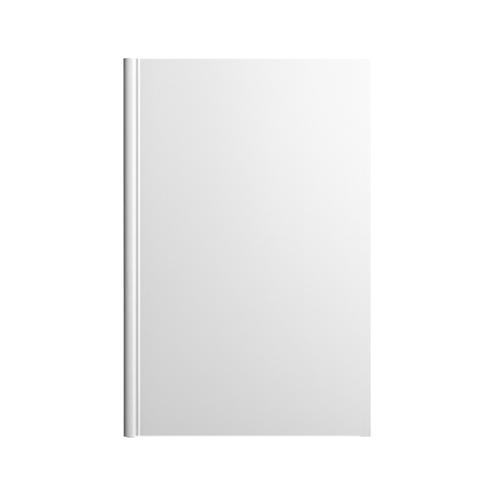 AI generated Blank book isolated on a transparent background png