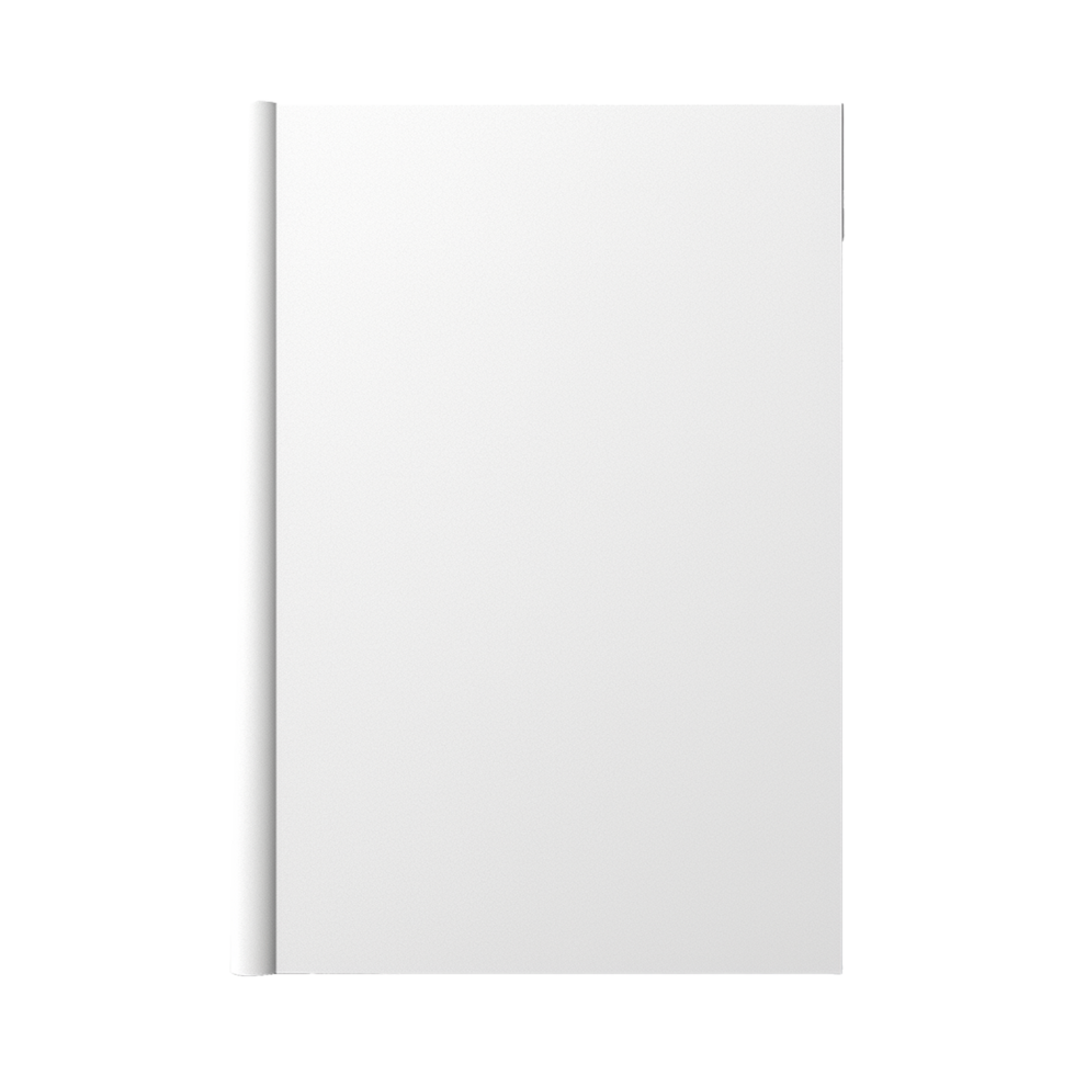 AI generated Blank book isolated on a transparent background png