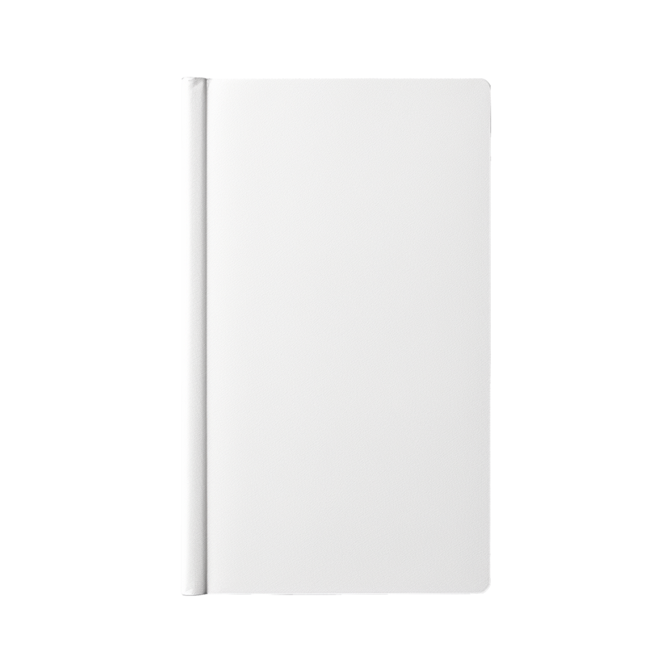 AI generated Blank book isolated on a transparent background png