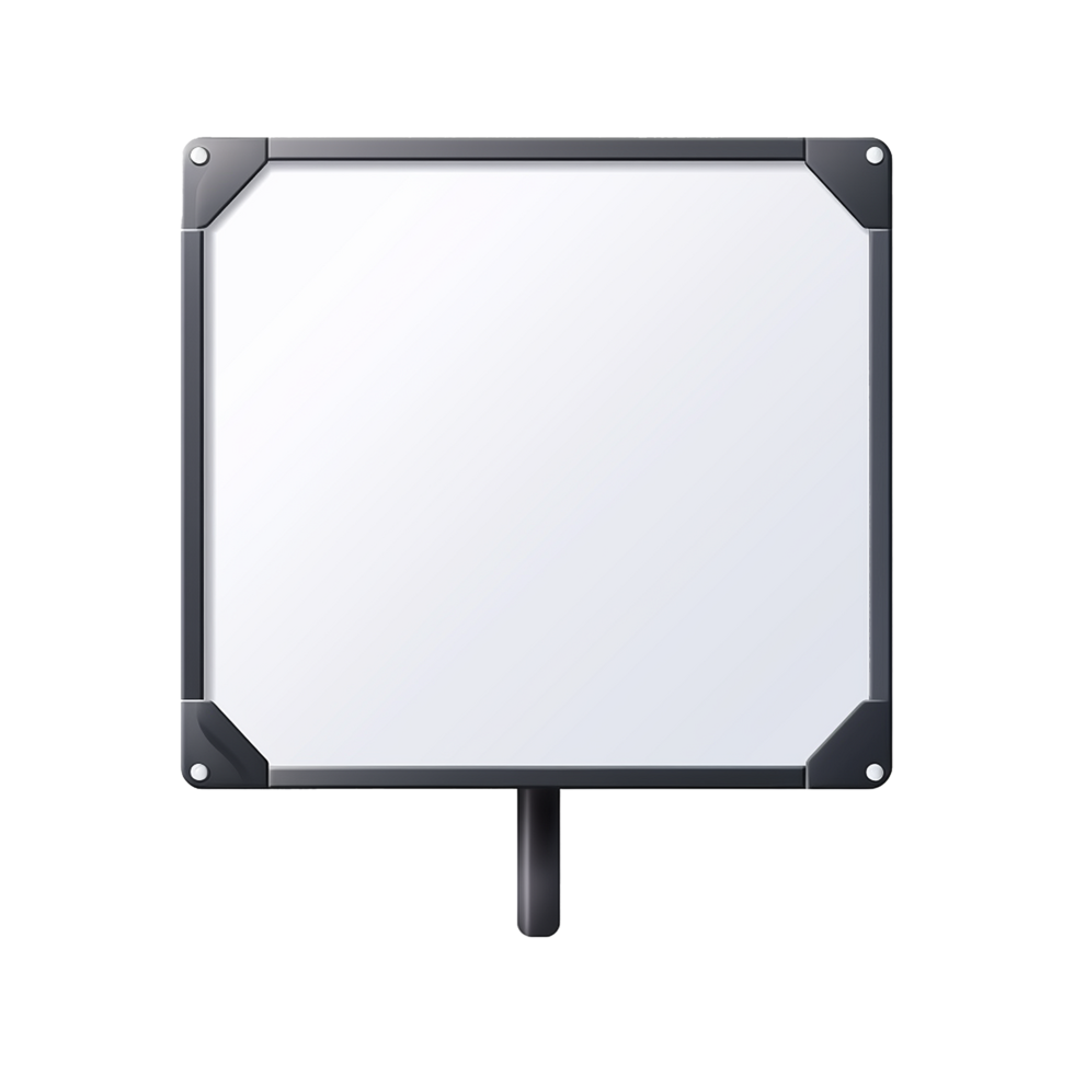 AI generated Blank Road sign board isolated on transparent background png
