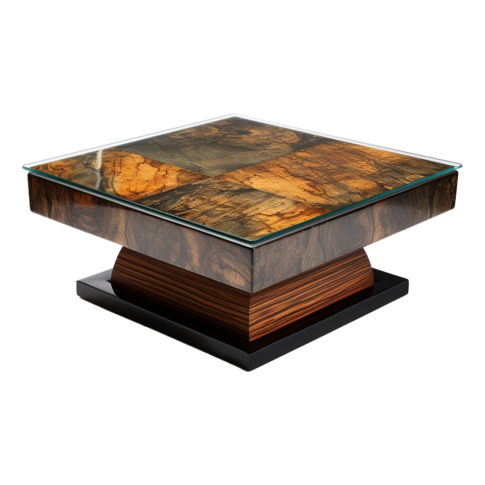 AI generated Coffee table isolated on transparent background png