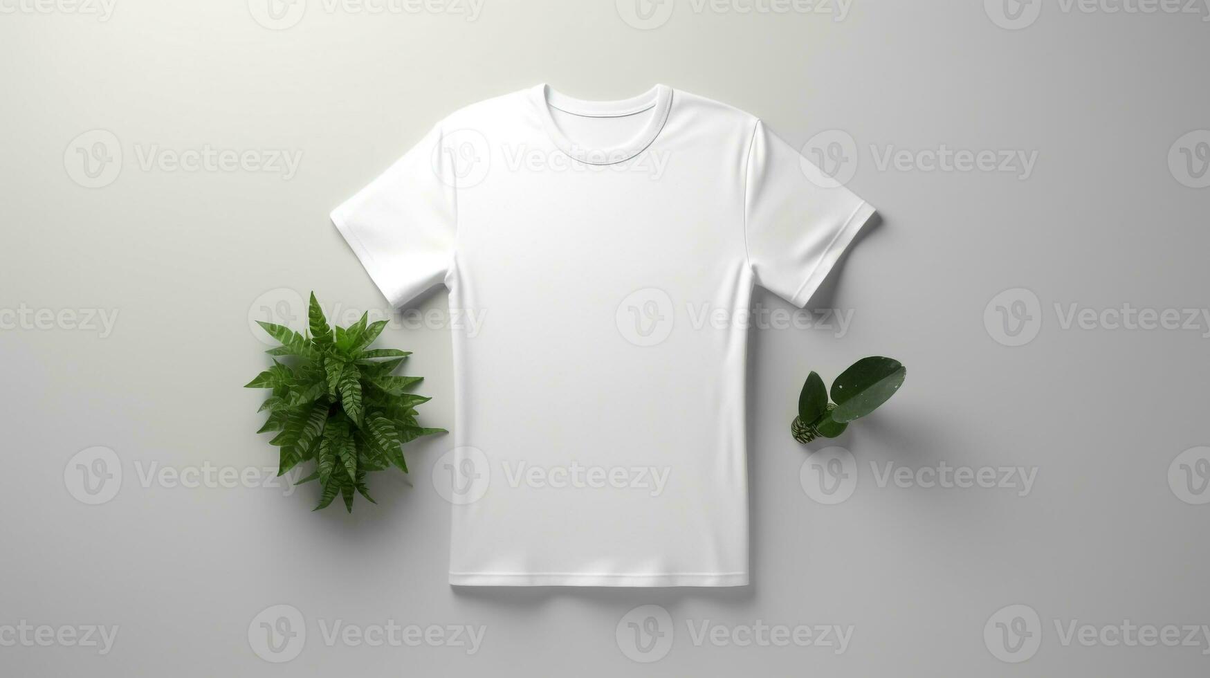 AI generated beautiful arrangement of t-shirt on table. Generative AI photo