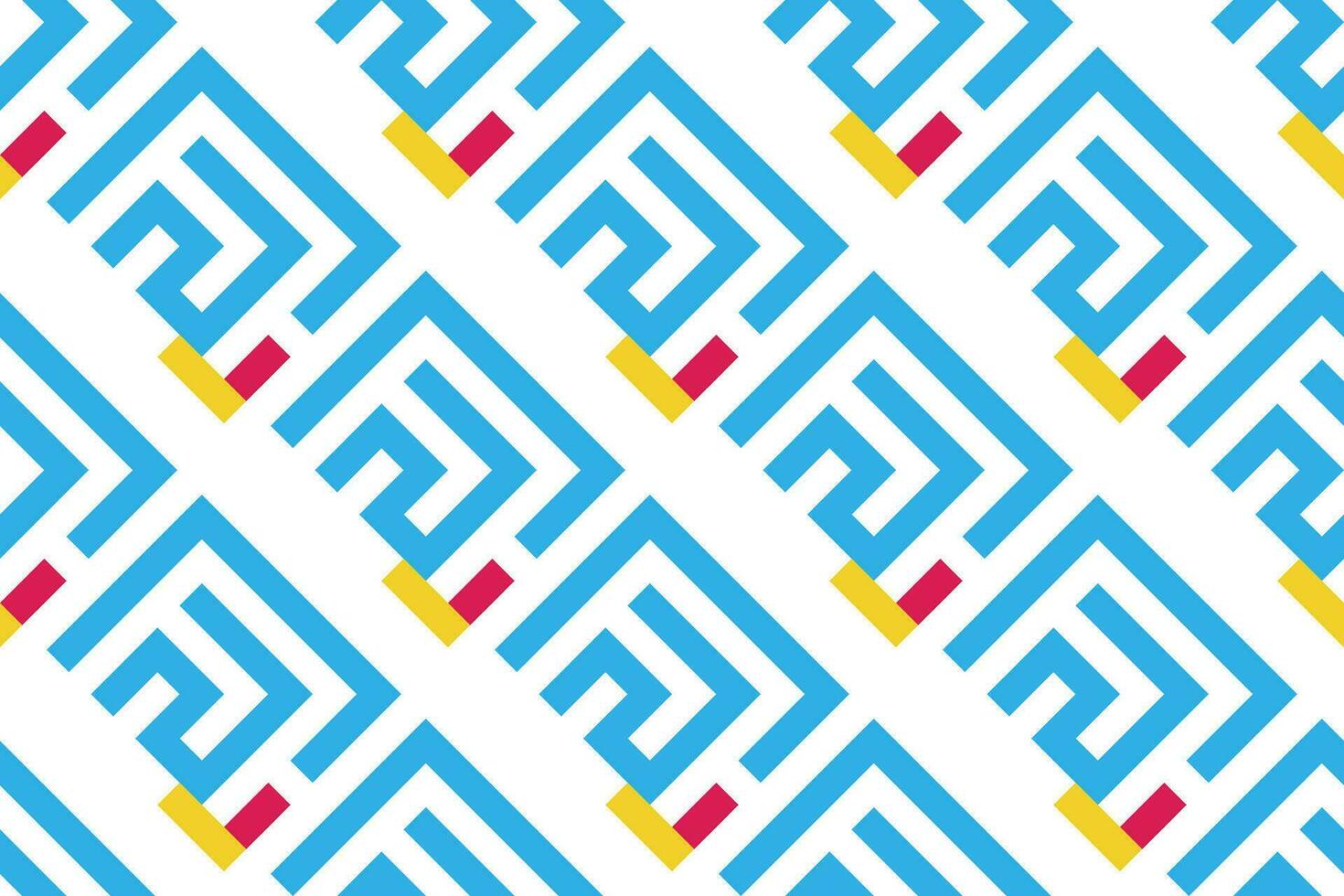 Geometric seamless pattern. Abstract geometric hexagonal graphic design print pattern. Seamless geometric pattern. vector