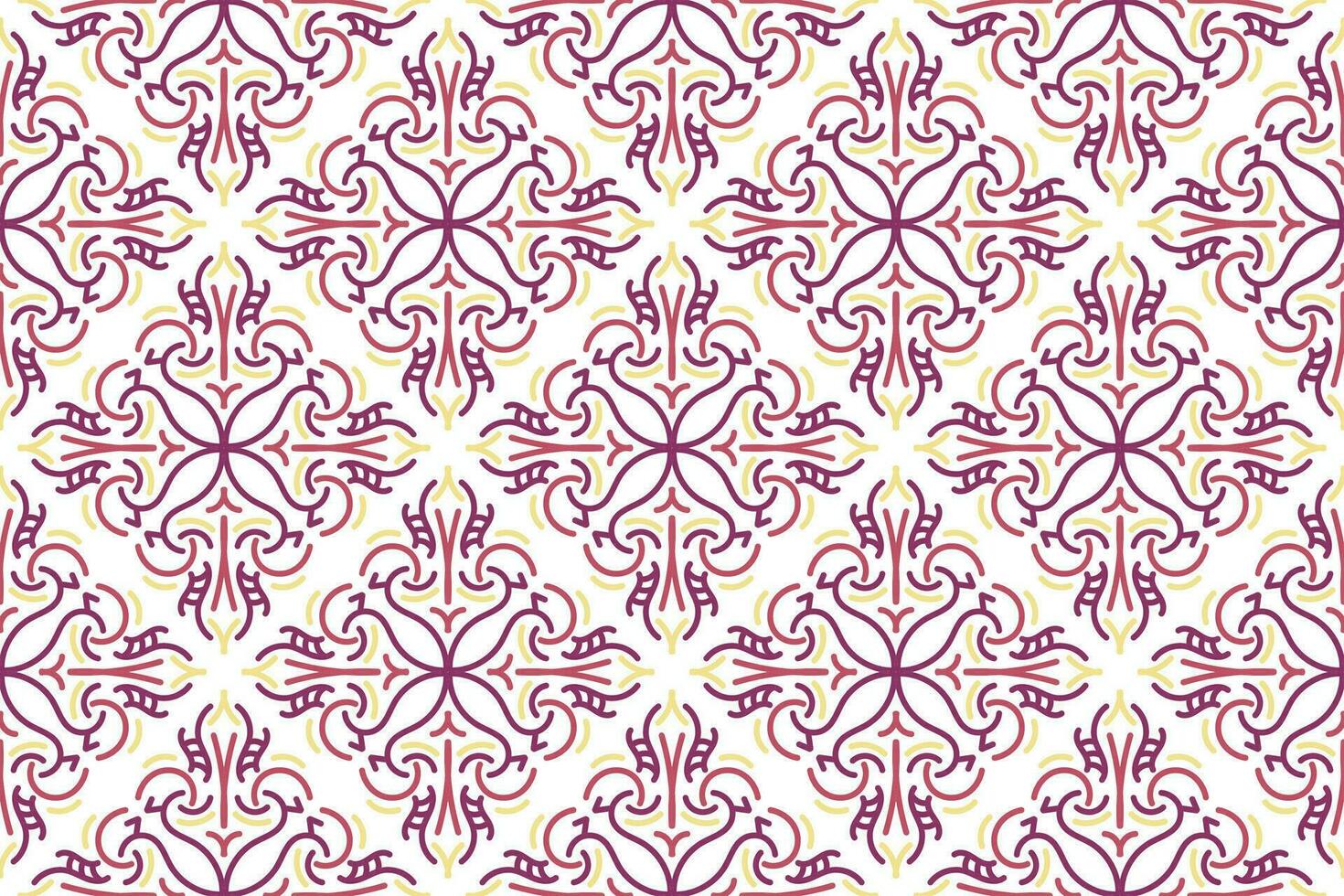 oriental modelo. blanco y púrpura antecedentes con Arábica adornos patrón, antecedentes y fondo de pantalla para tu diseño. textil ornamento. vector ilustración.