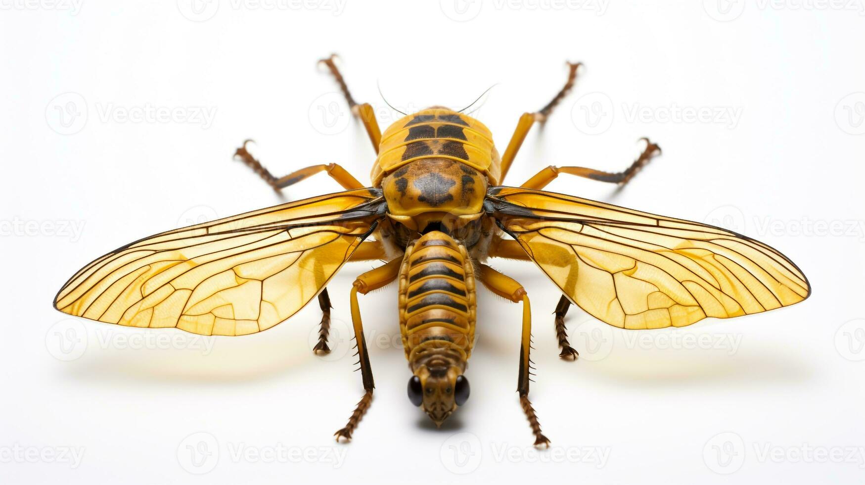 AI generated Photo of Cicada isolated on white background. Generative AI