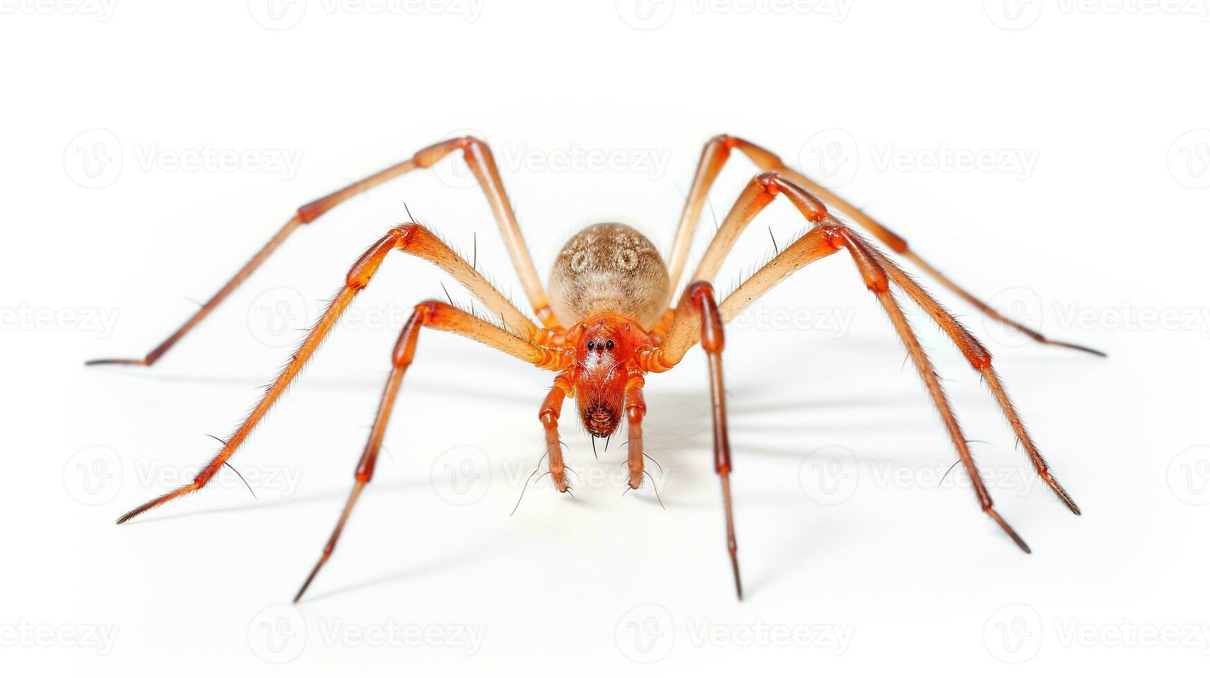 AI generated Photo of Harvestman Spider isolated on white background. Generative AI