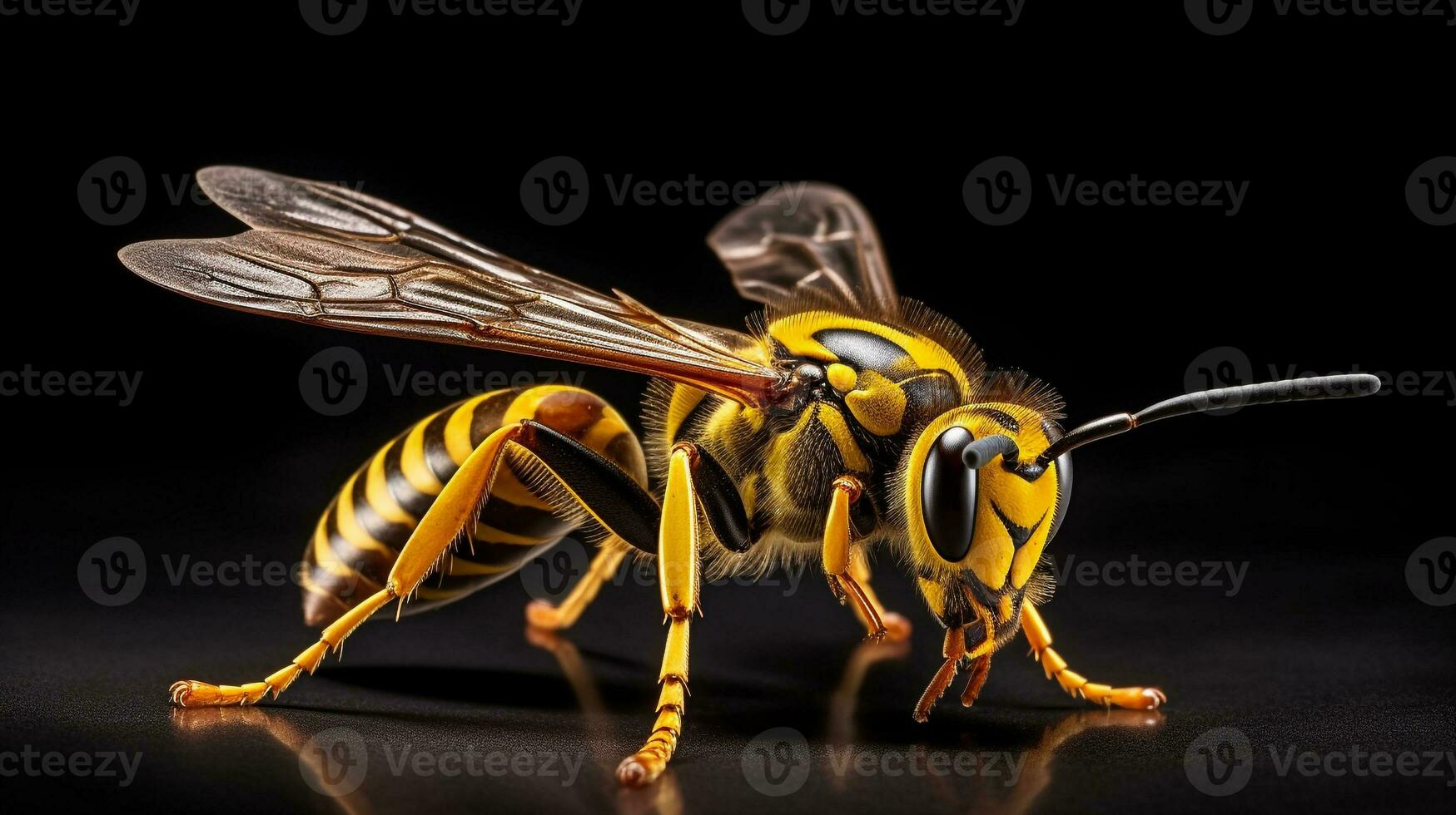 AI generated Photo of Hornet isolated on white background. Generative AI