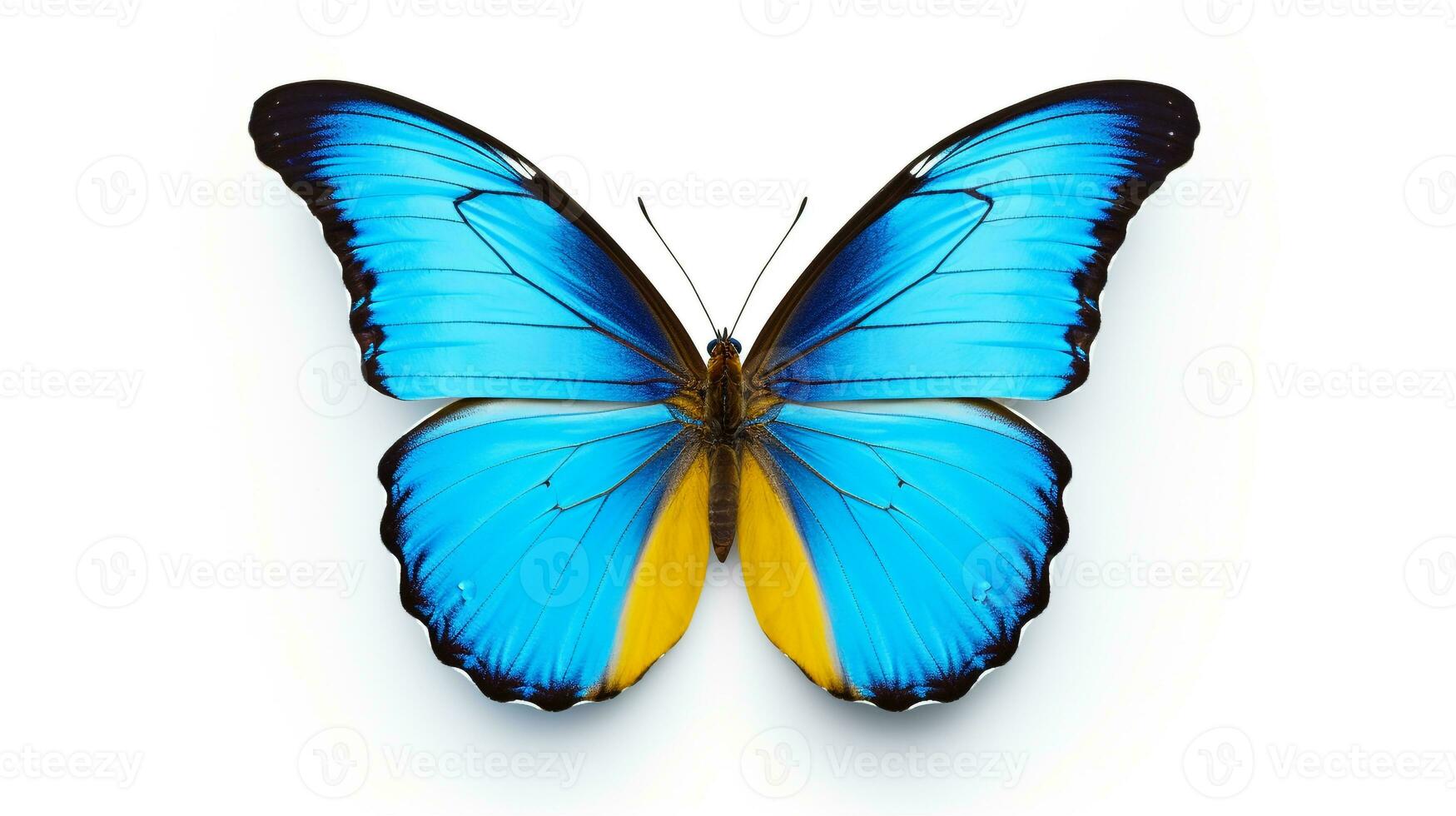 AI generated Photo of Butterfly isolated on white background. Generative AI