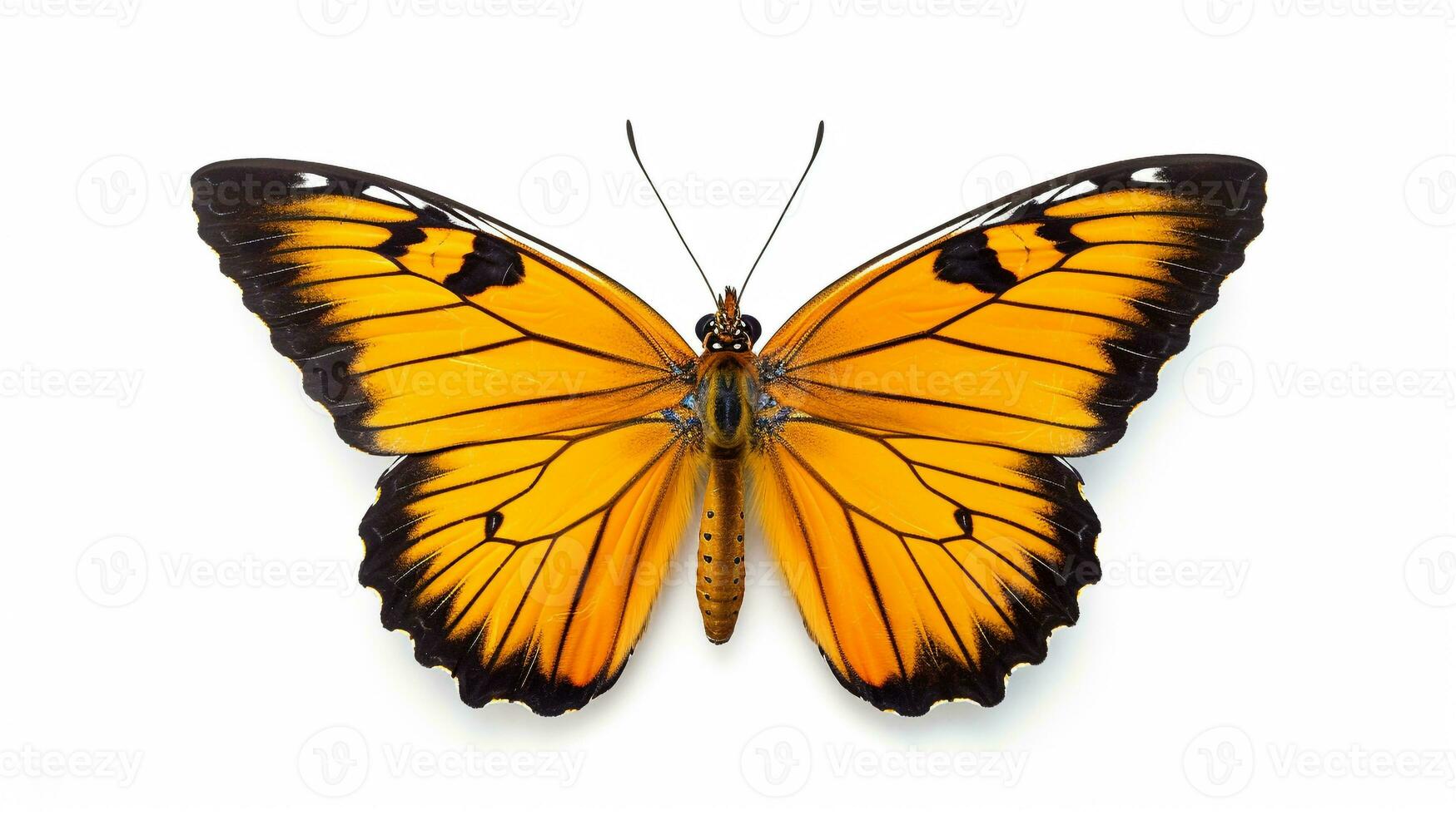 AI generated Photo of Butterfly isolated on white background. Generative AI