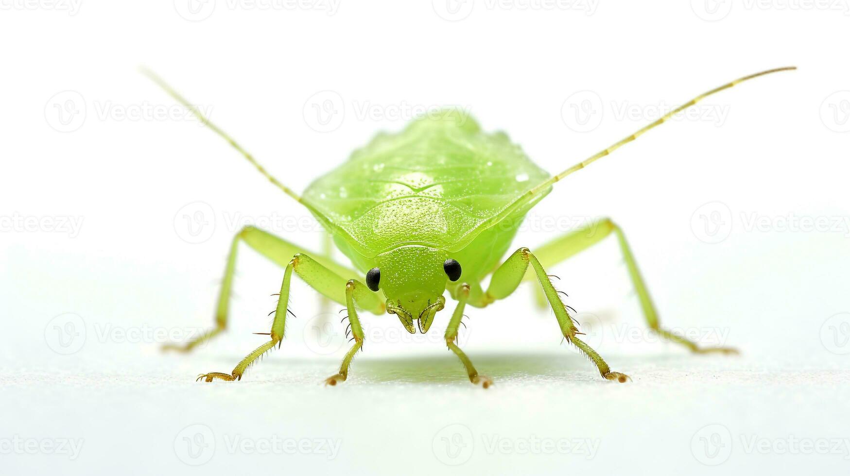 AI generated Photo of Aphid isolated on white background. Generative AI