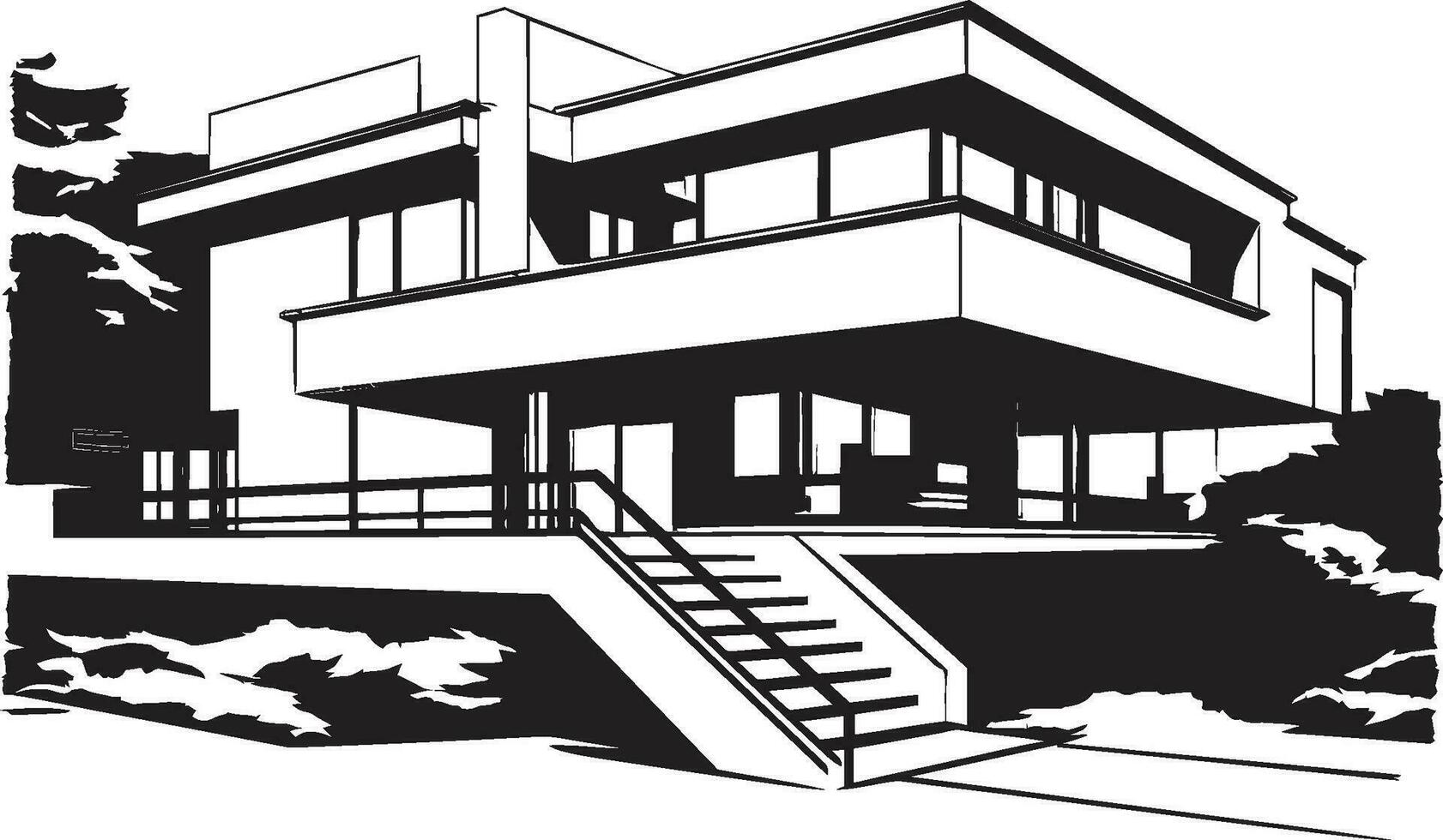 de buen tono vivo cresta moderno casa diseño vector icono elegante habitat visión elegante casa diseño vector emblema