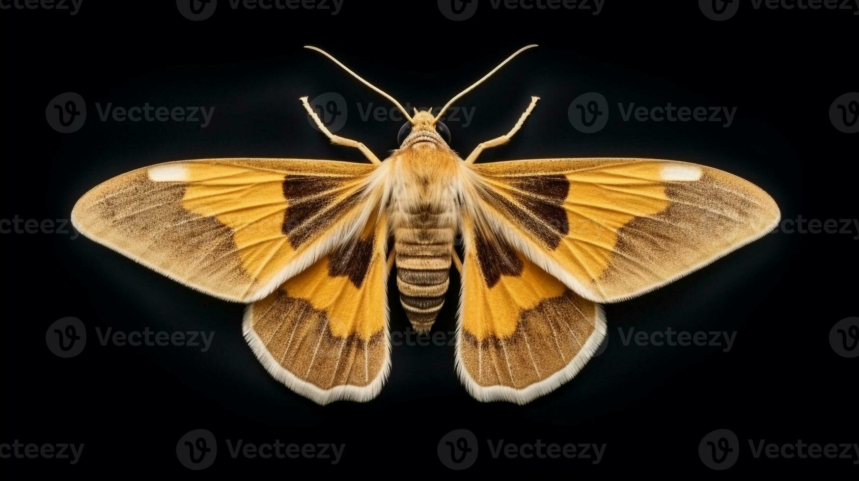 AI generated Photo of Indian Meal Moth isolated on white background. Generative AI