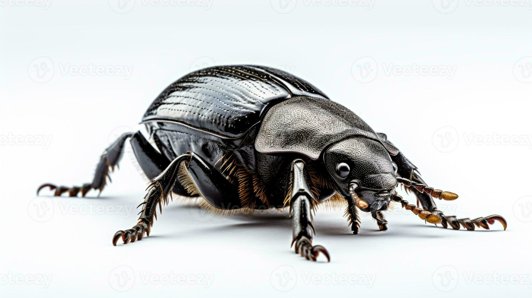 AI generated Photo of Dung Beetle isolated on white background. Generative AI