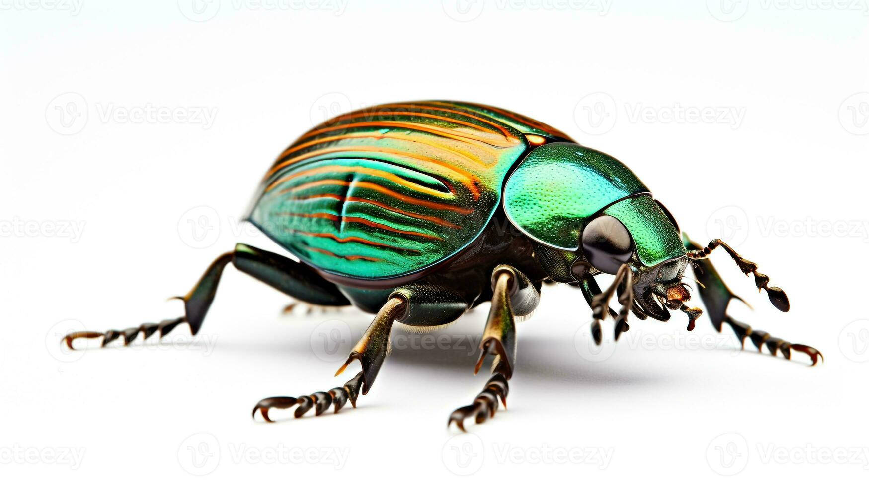 AI generated Photo of June Bug isolated on white background. Generative AI