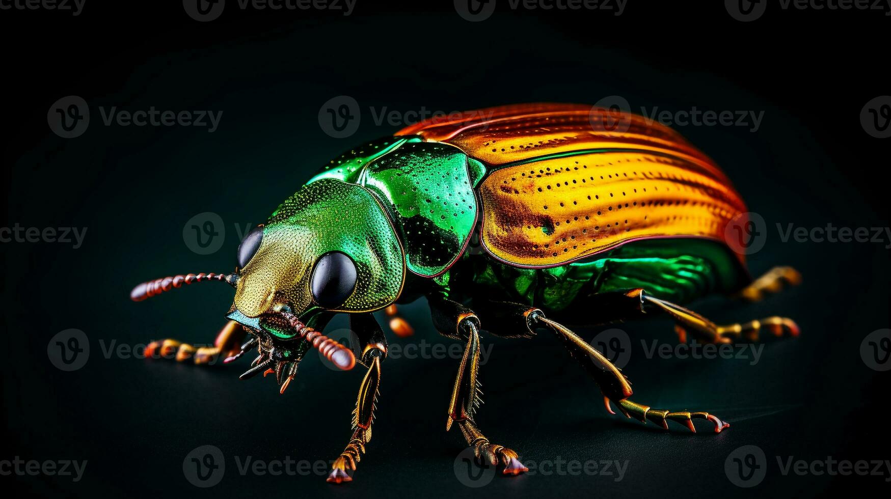 AI generated Photo of June Bug isolated on white background. Generative AI