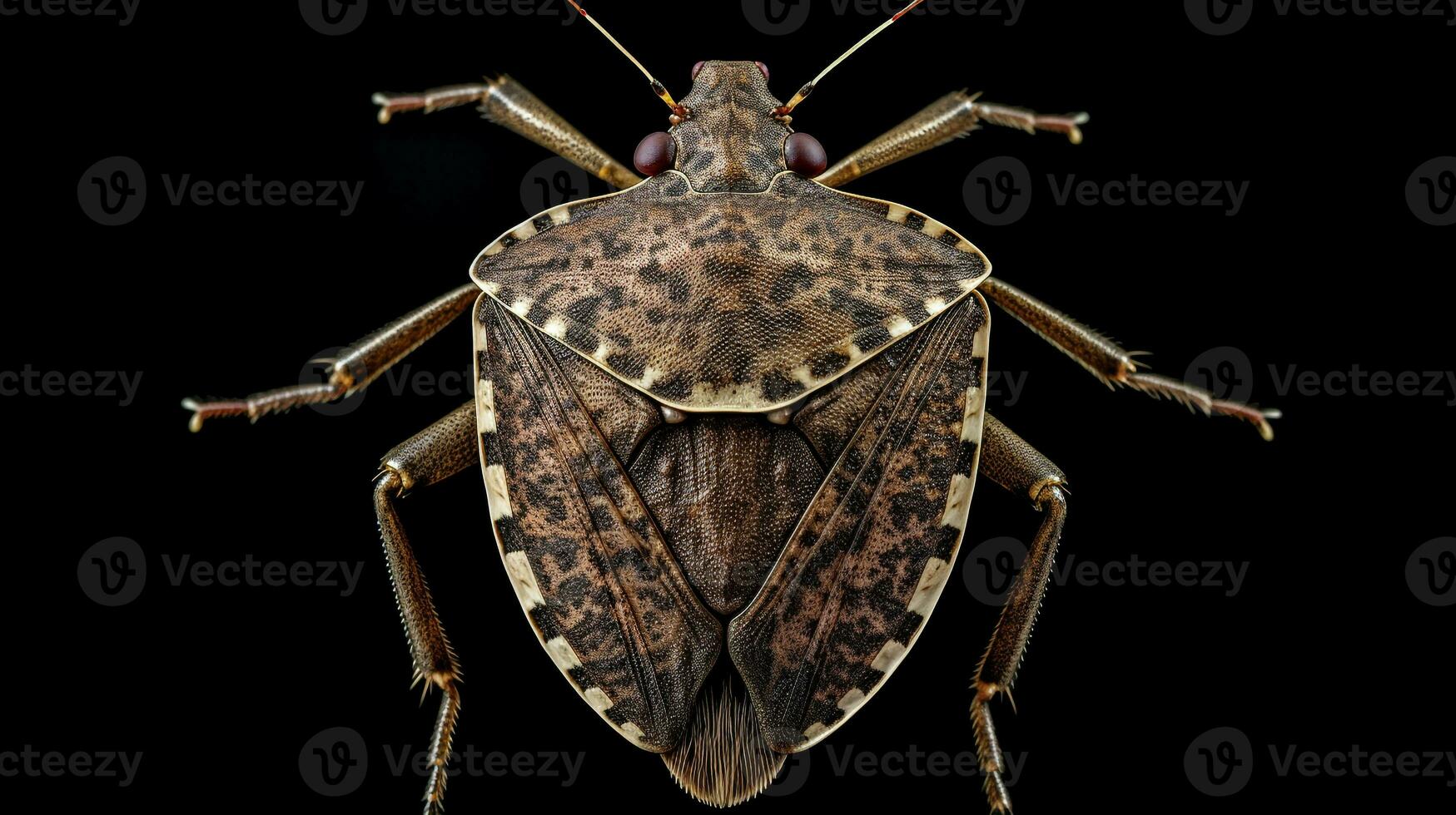 AI generated Photo of Stink Bug isolated on white background. Generative AI