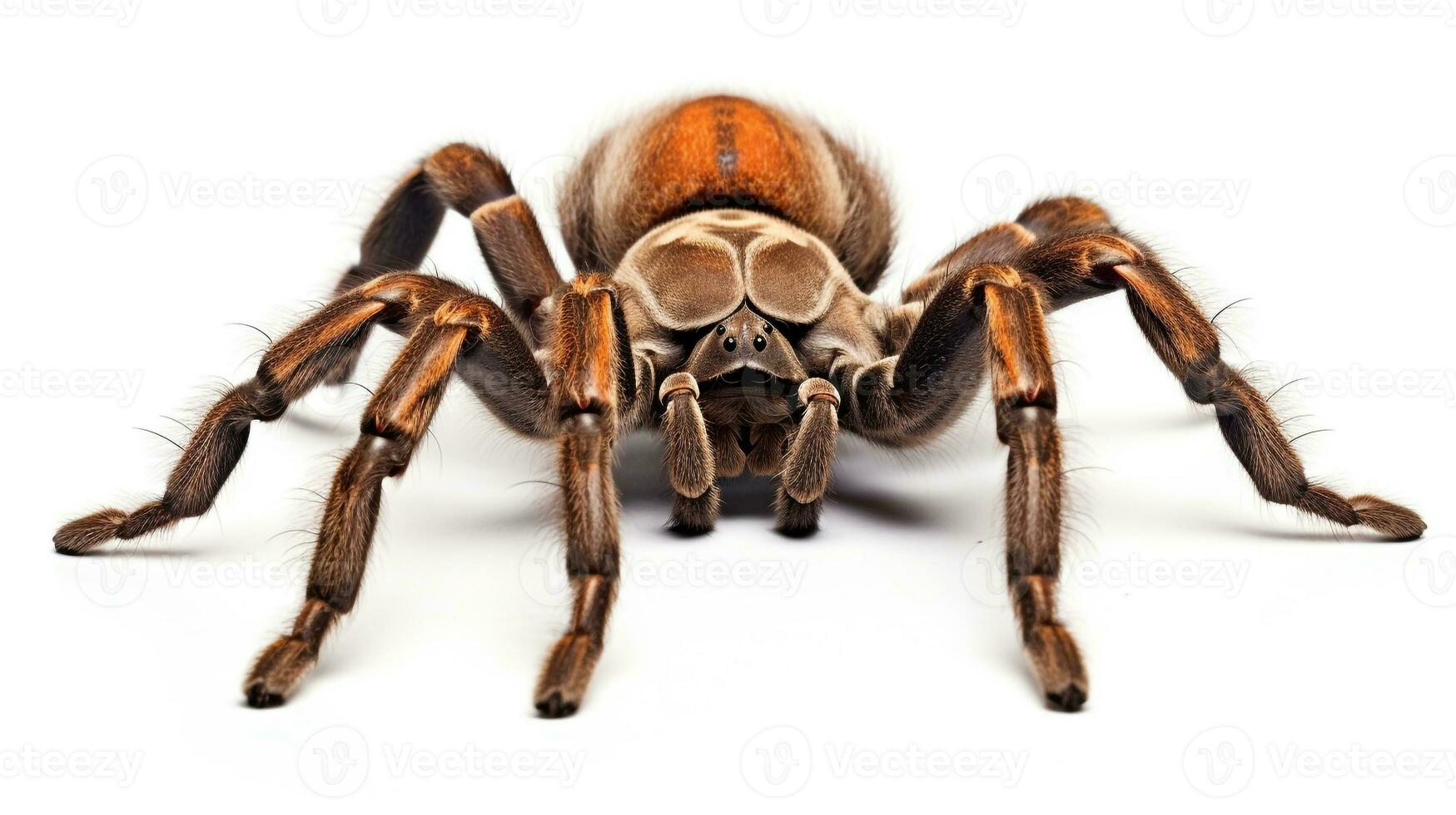 AI generated Photo of Tarantula isolated on white background. Generative AI