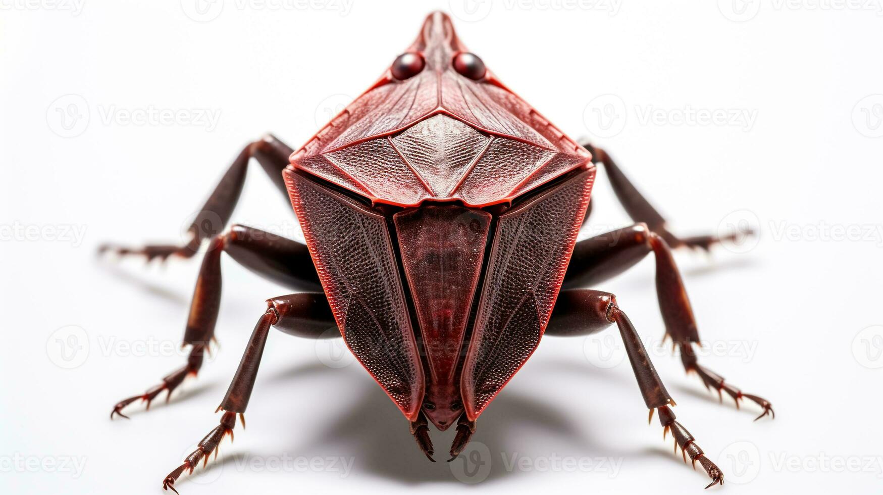 AI generated Photo of Shield Bug isolated on white background. Generative AI