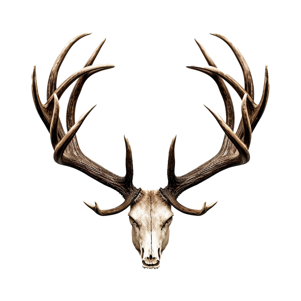 AI generated Antlers isolated on transparent background png