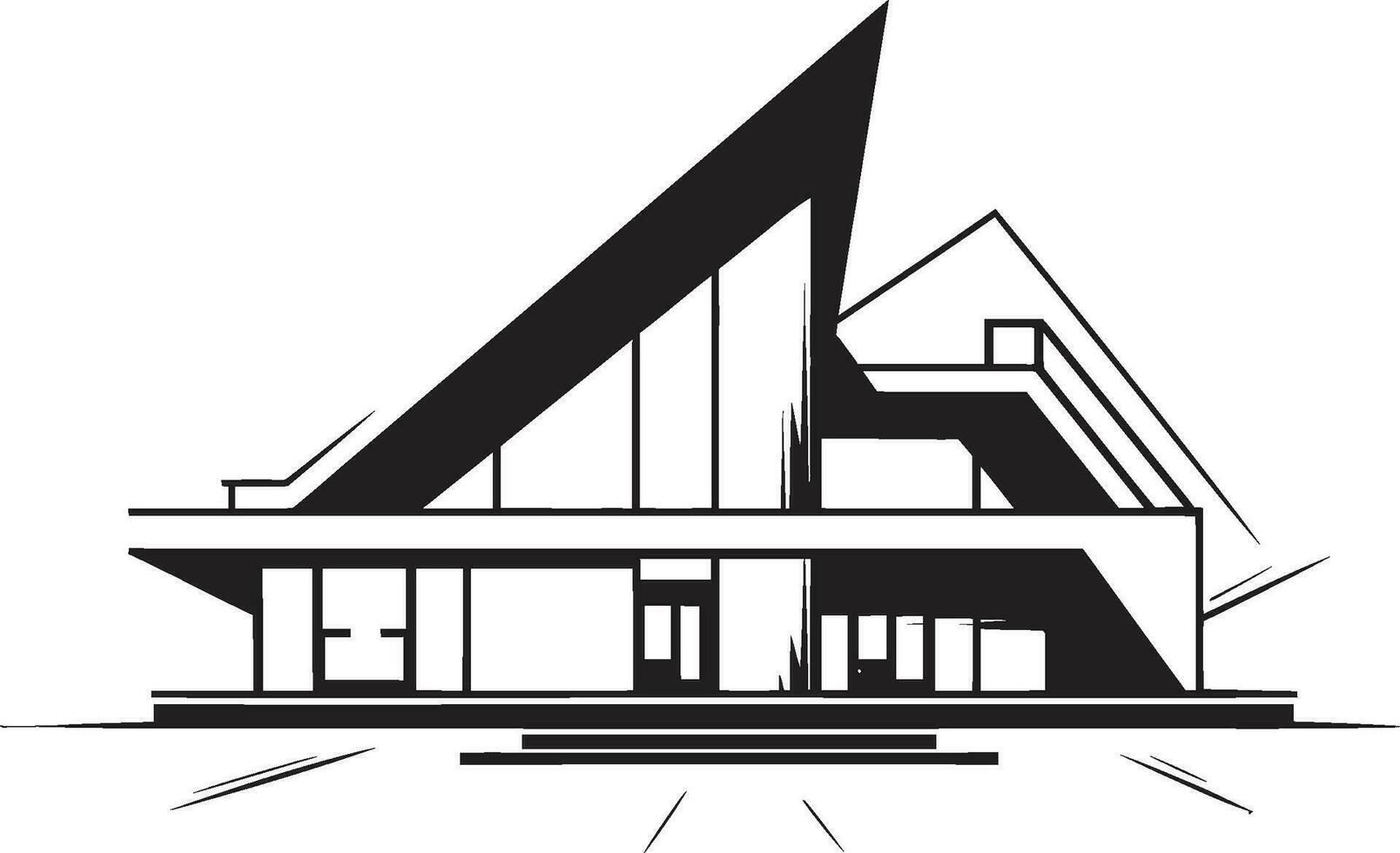 Innovative Housing Mark Architecture Design Vector Logo Creative Dwelling Impression House Idea Vector Icon