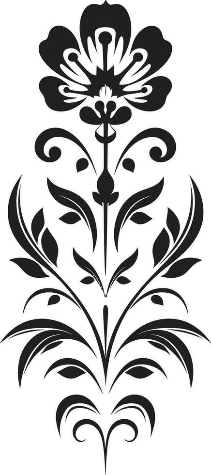 Elegant Vine Borders Line Emblem Icon Opulent Blossom Trims Decorative Line Vector