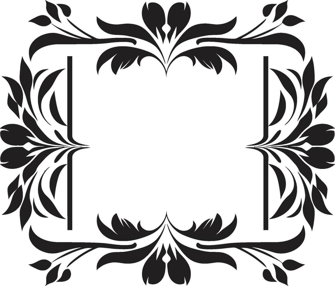 estampado pétalo diseño negro floral logo mosaico pétalos geométrico vector emblema