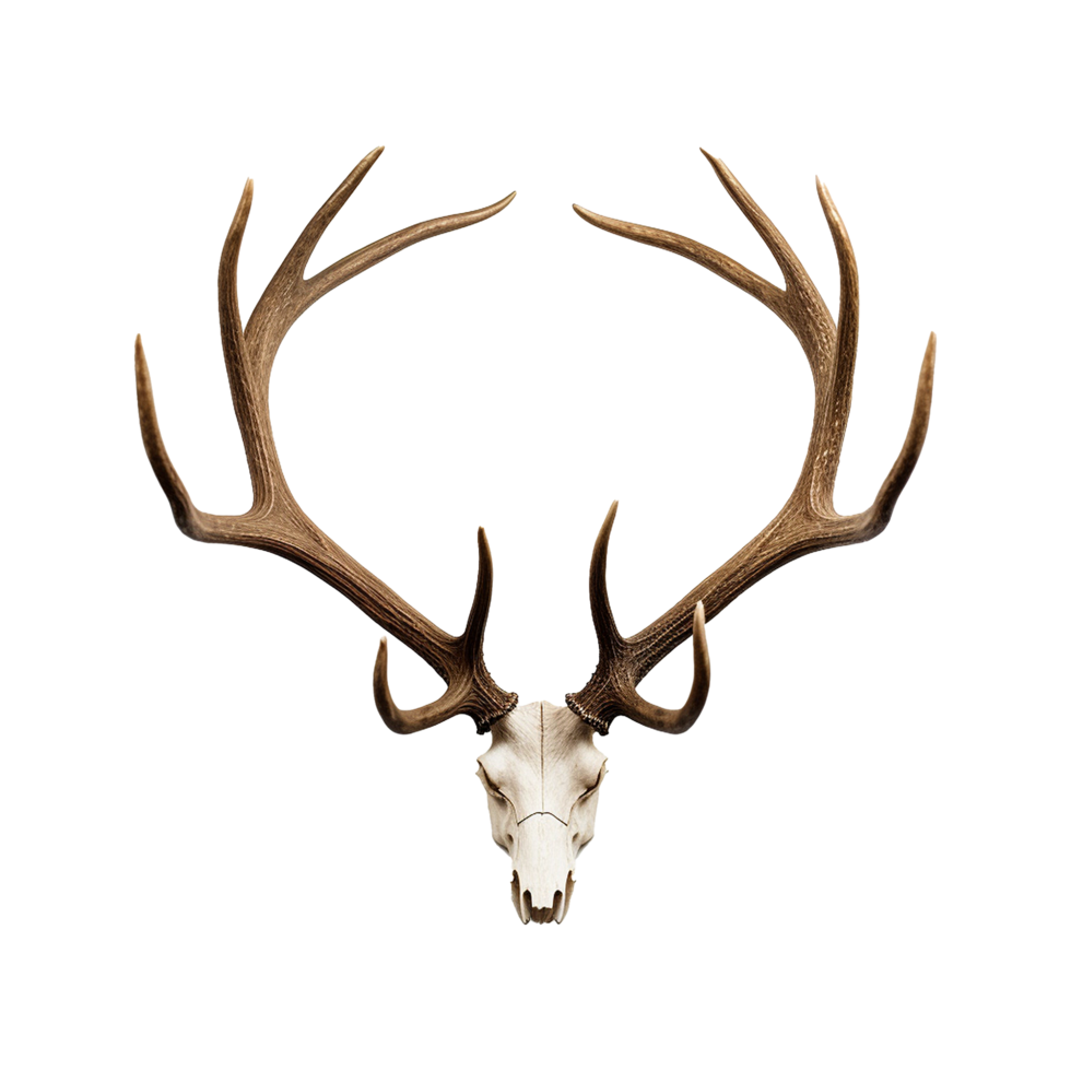 AI generated Antlers isolated on transparent background png