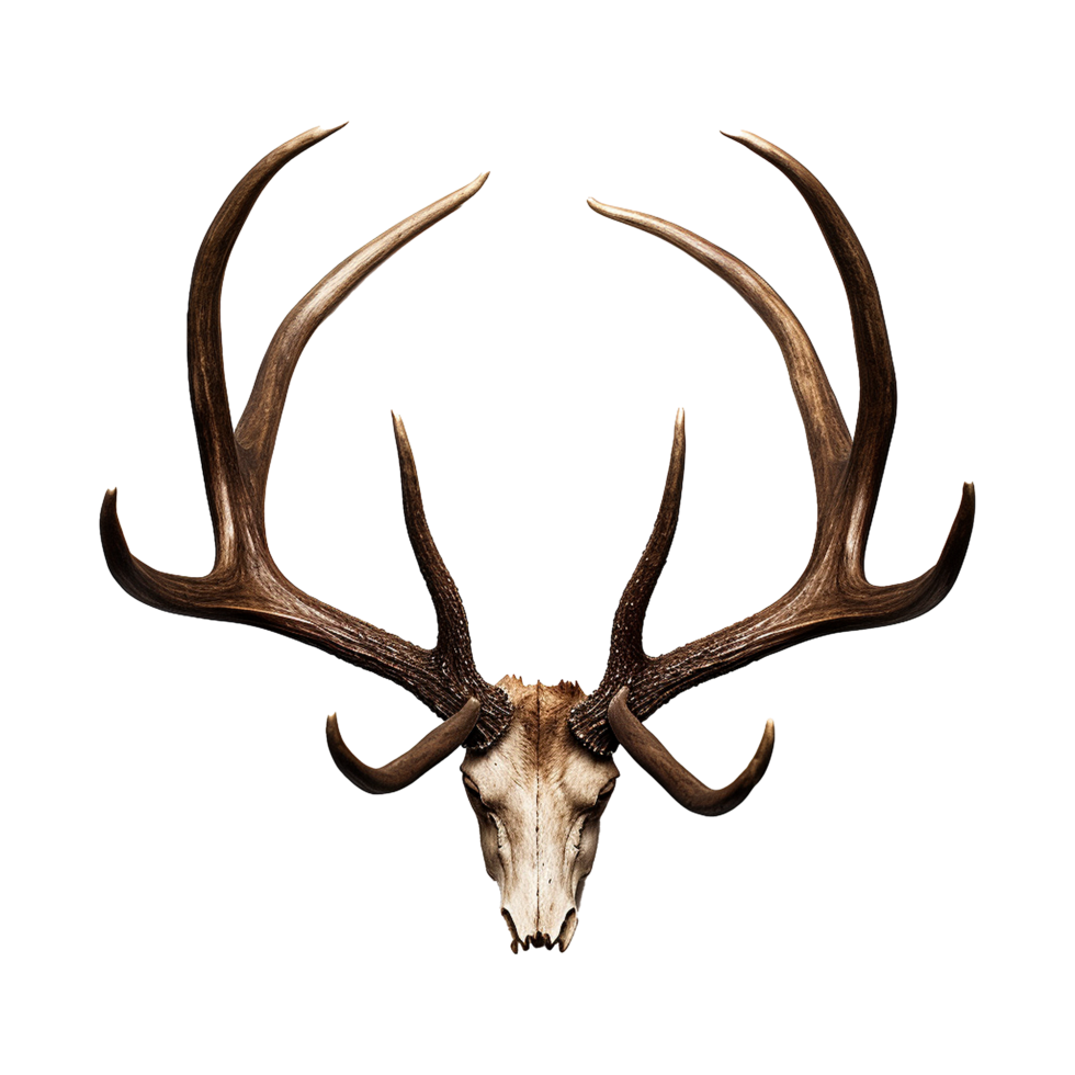 AI generated Antlers isolated on transparent background png