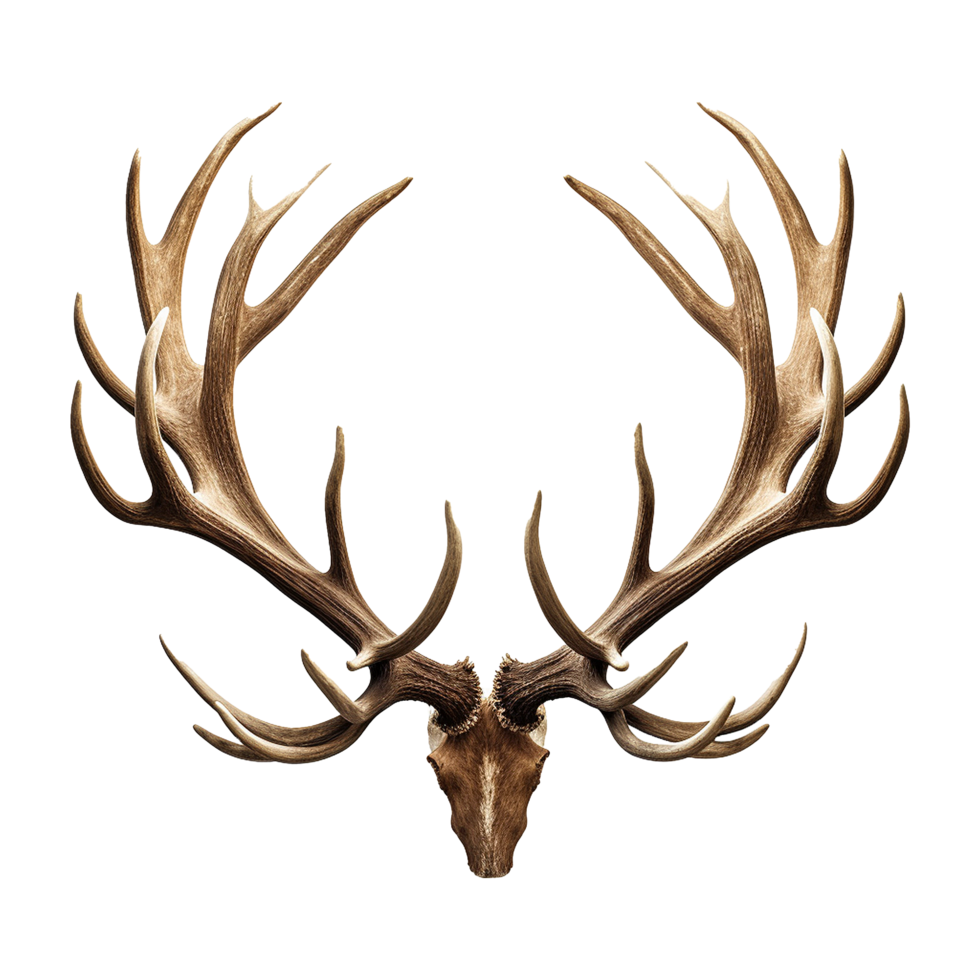 AI generated Antlers isolated on transparent background png