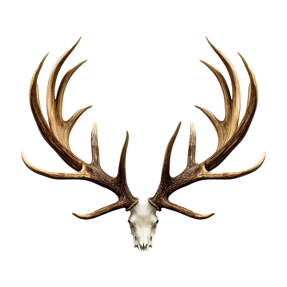 AI generated Antlers isolated on transparent background png