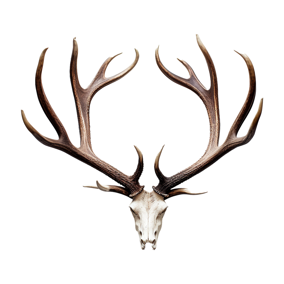 AI generated Antlers isolated on transparent background png
