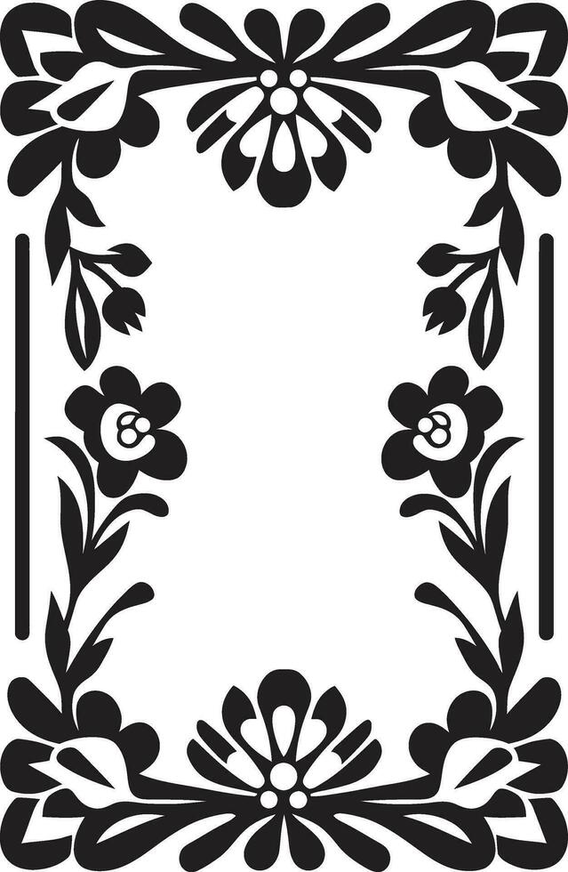 intrincado geometría negro floral vector logo sinfonía en losas floral icono diseño en negro