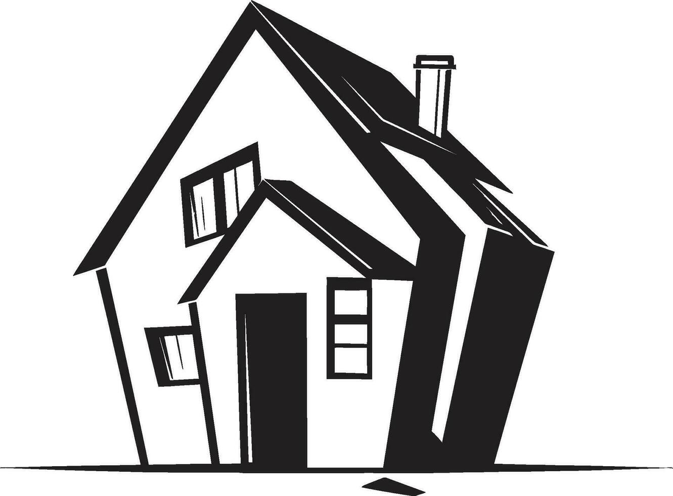 Contemporary Dwelling Icon Minimal House Vector Emblem Neat Residence Symbol House Design Vector Logo