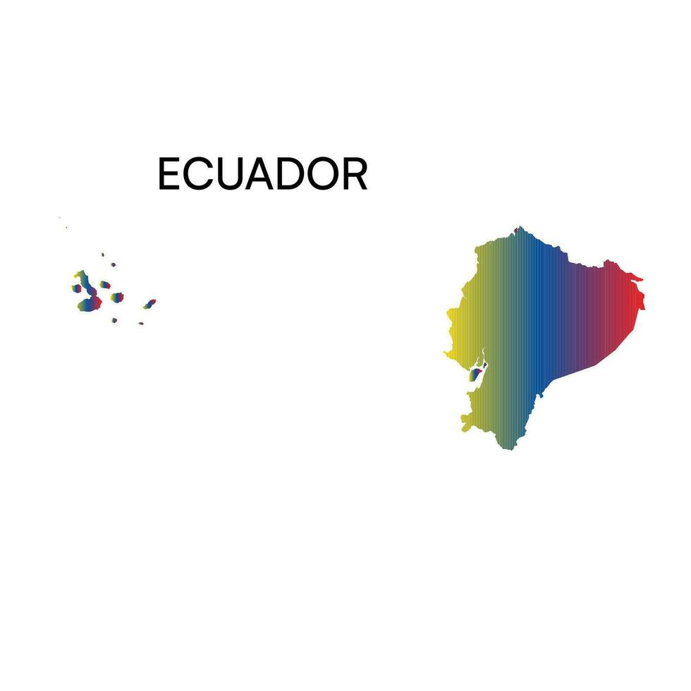 colors scheme vector map on white background.