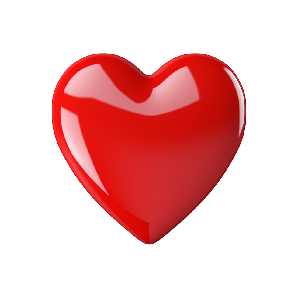 AI generated 3D red speech bubble isolated on transparent background png