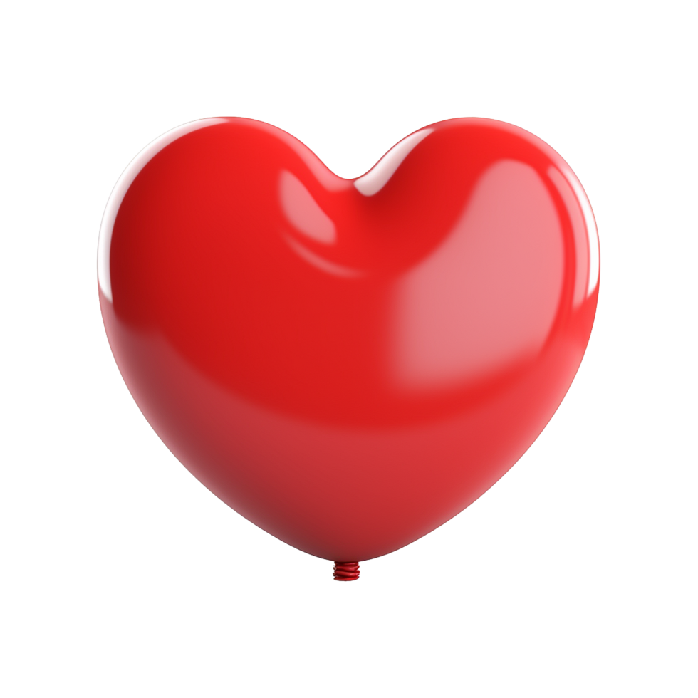 AI generated 3D red speech bubble isolated on transparent background png
