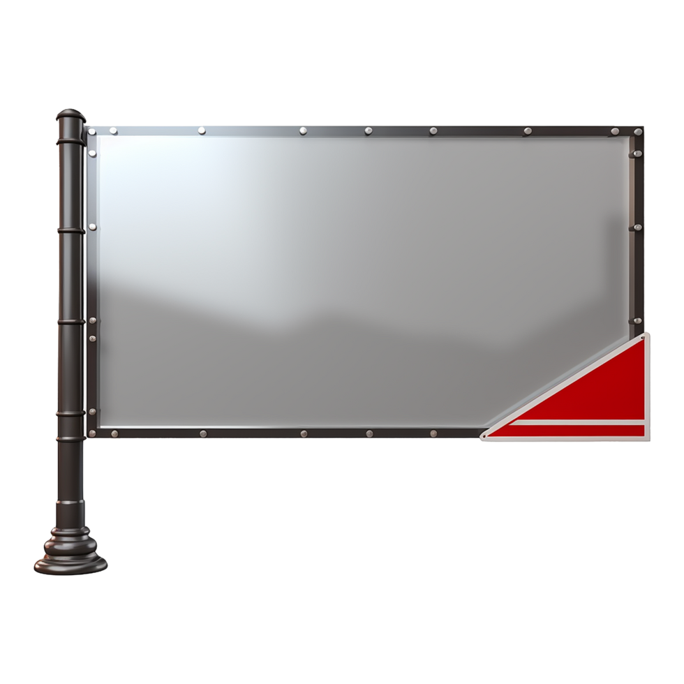 AI generated Blank Road sign board isolated on transparent background png