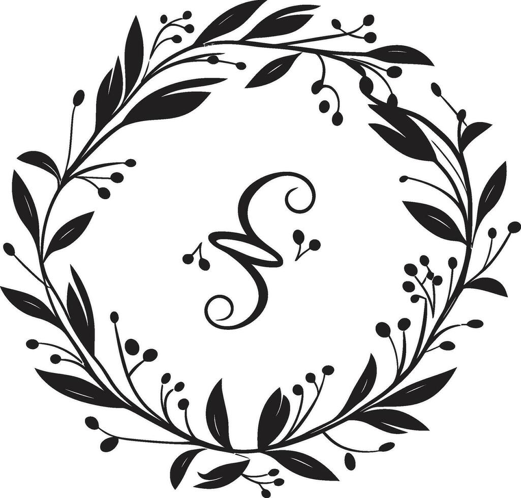 Noir Gardenia Impressions Hand Drawn Vector Logo Sketches Elegant Noir Bouquets Intricate Floral Logo Icons