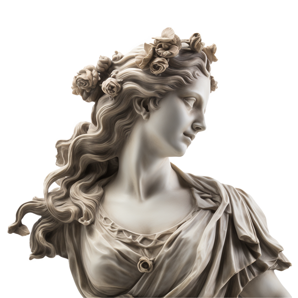 AI generated Antique statue isolated on transparent background png