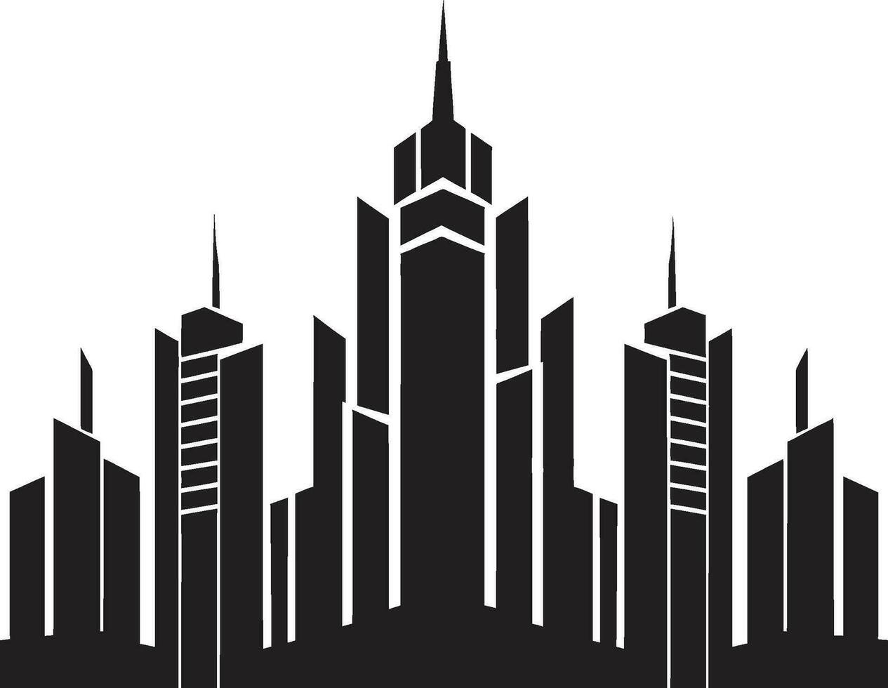 céntrico torre Plano multipiso edificio diseño en vector icono urbano rascacielos bosquejo multipiso paisaje urbano vector icono