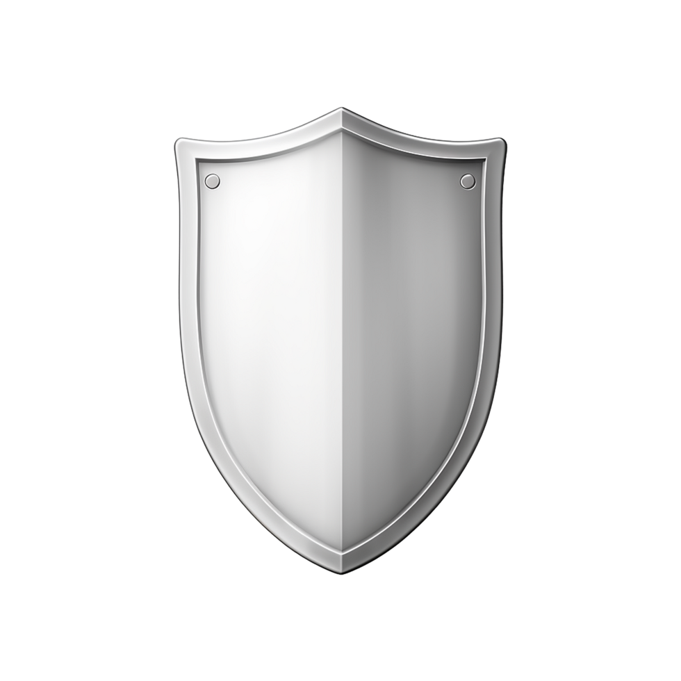 AI generated Knight shield isolated on transparent background png