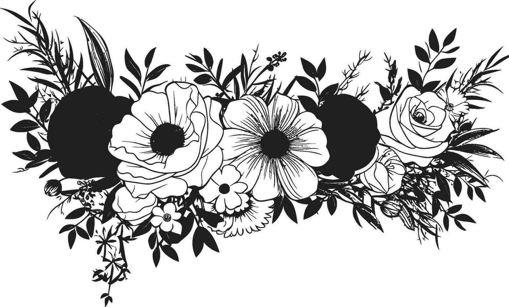Thorny Embrace Intrigue and elegance intertwine in your gothic inspired invitation. Brushstroke Symphony An artistic flourish sets the stage for your momentous occasion. vector