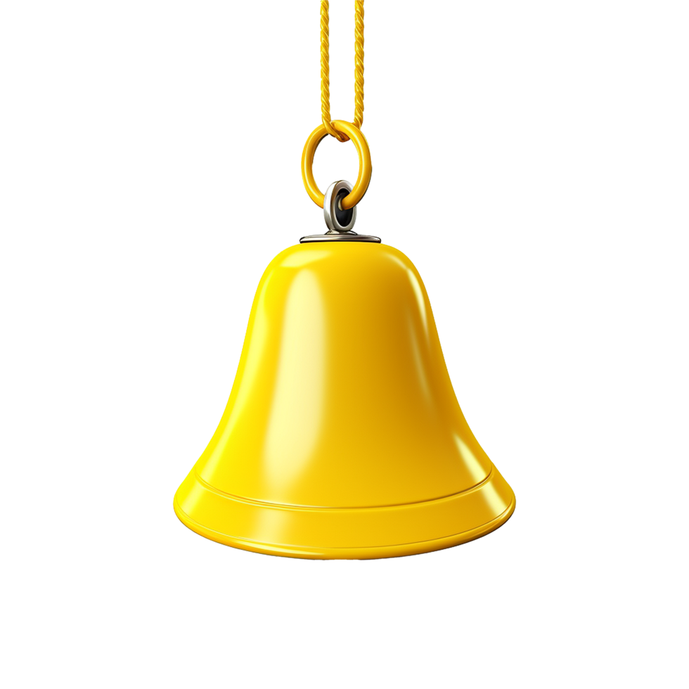AI generated Notification bell png isolated on transparent background