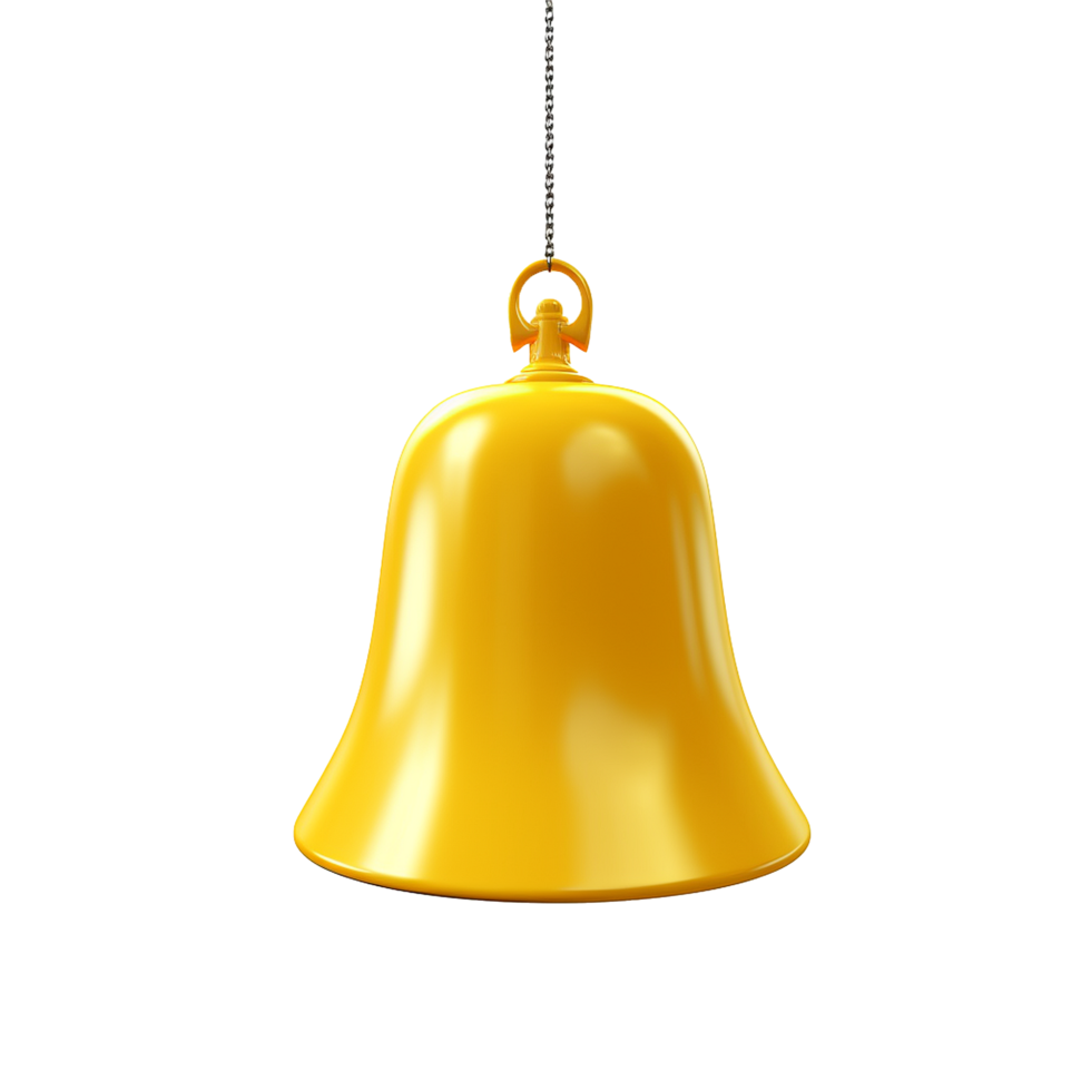 AI generated Notification bell png isolated on transparent background