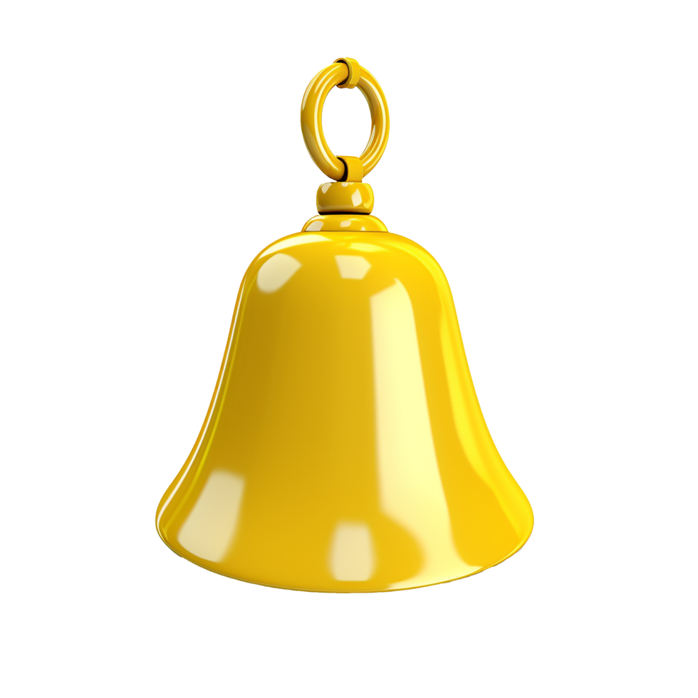 AI generated Notification bell png isolated on transparent background