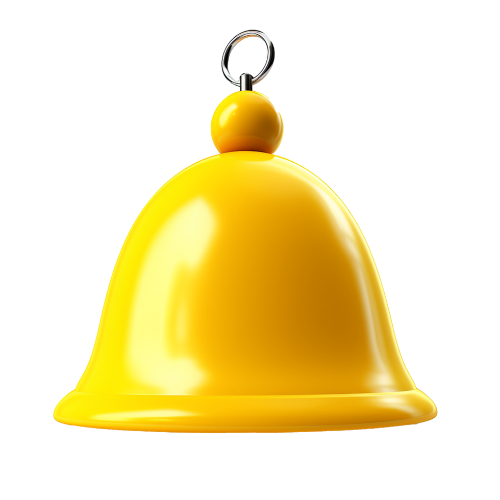 AI generated Notification bell png isolated on transparent background