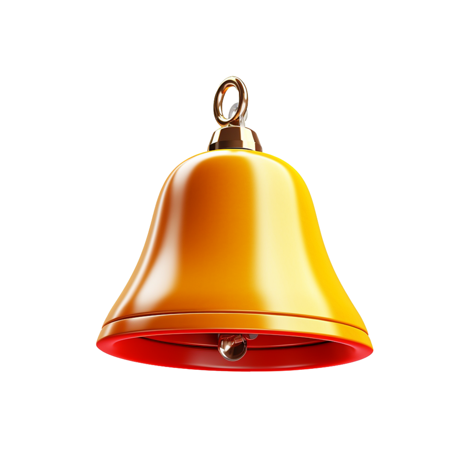AI generated Notification bell png isolated on transparent background