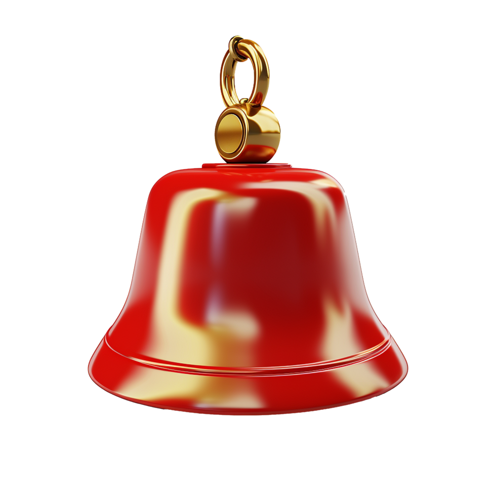 AI generated Notification bell png isolated on transparent background
