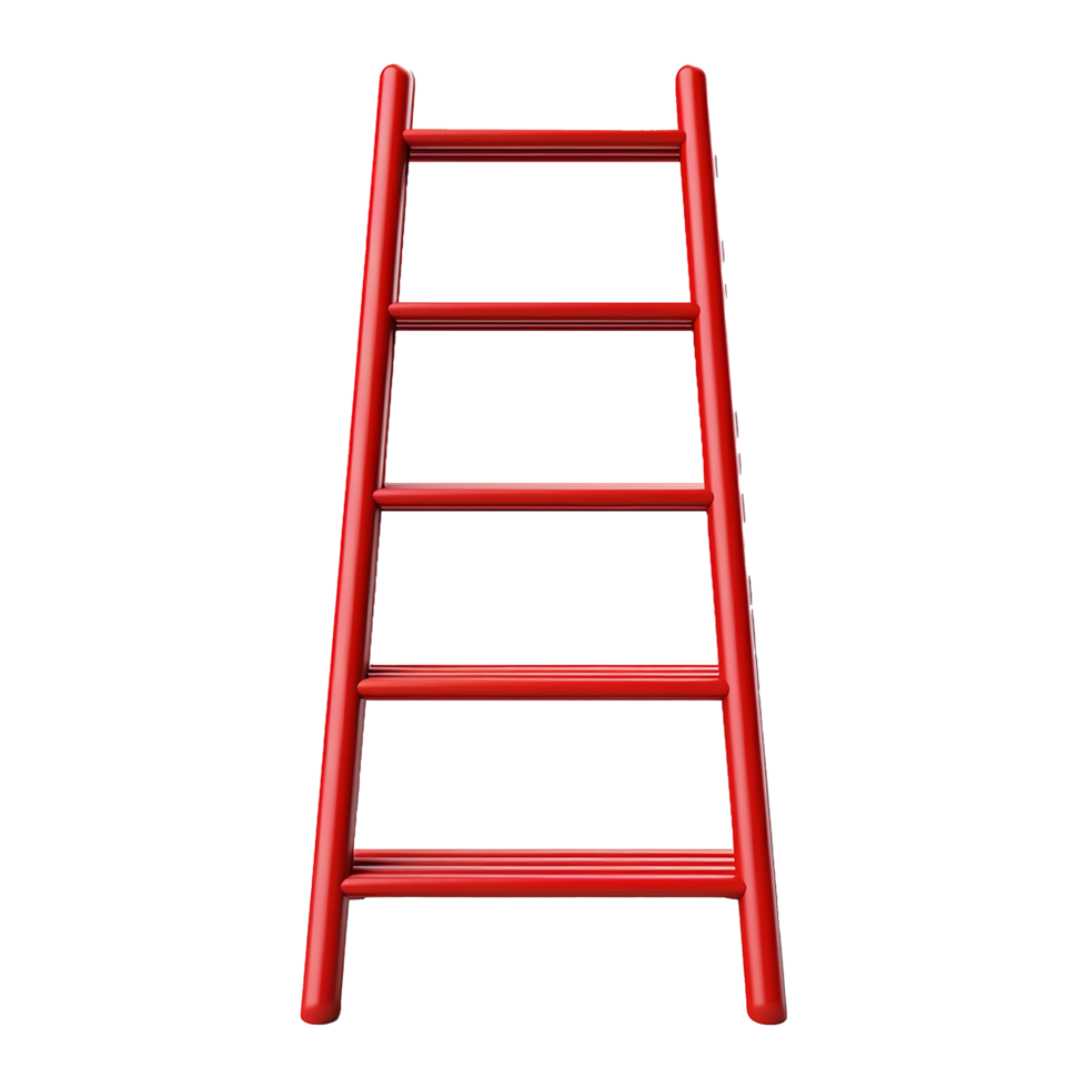 AI generated Ladder isolated on transparent background png