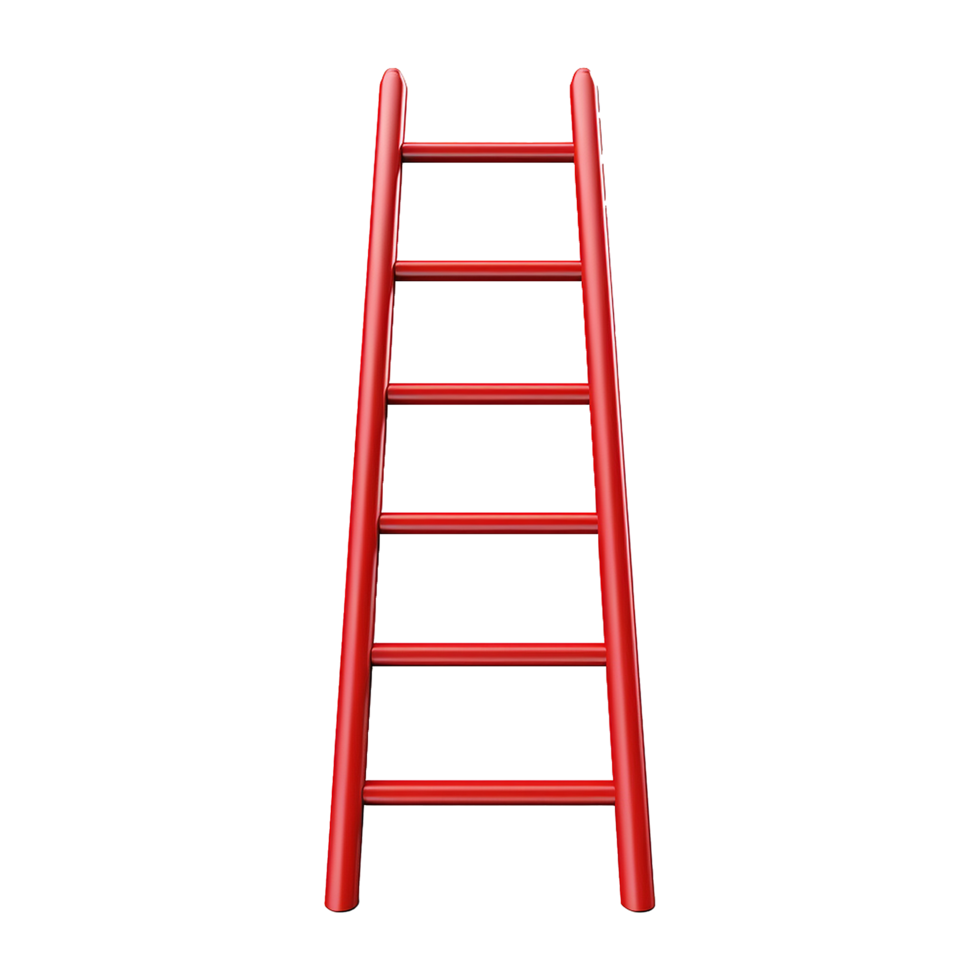 AI generated Ladder isolated on transparent background png